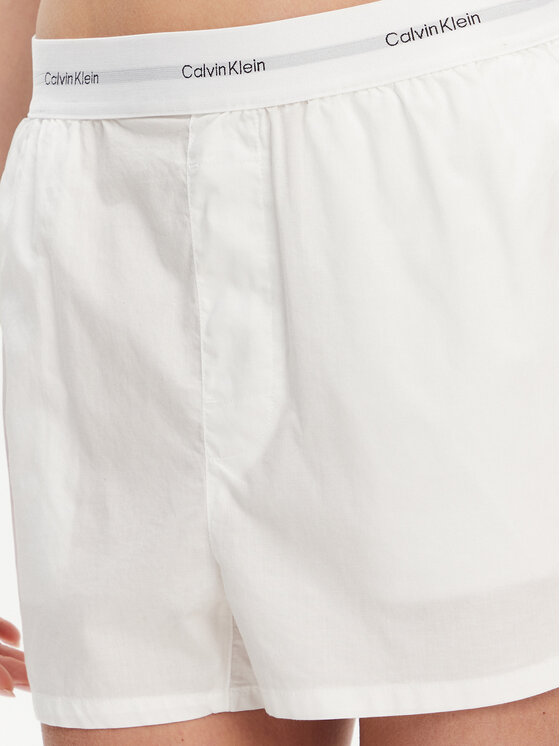Calvin Klein Underwear Calvin Klein Underwear Rövid pizsama nadrág LV00QS7411 Fehér Relaxed Fit