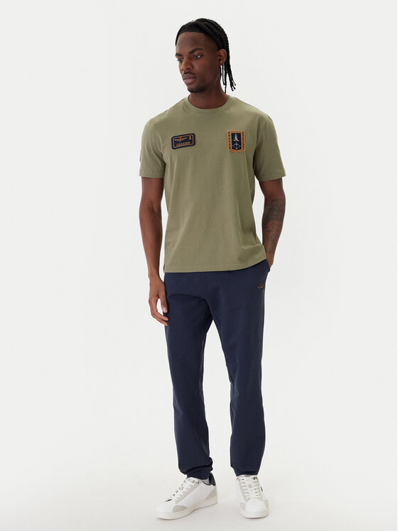 Aeronautica Militare Aeronautica Militare Camiseta 261TS2544UJ00592 Verde Regular Fit