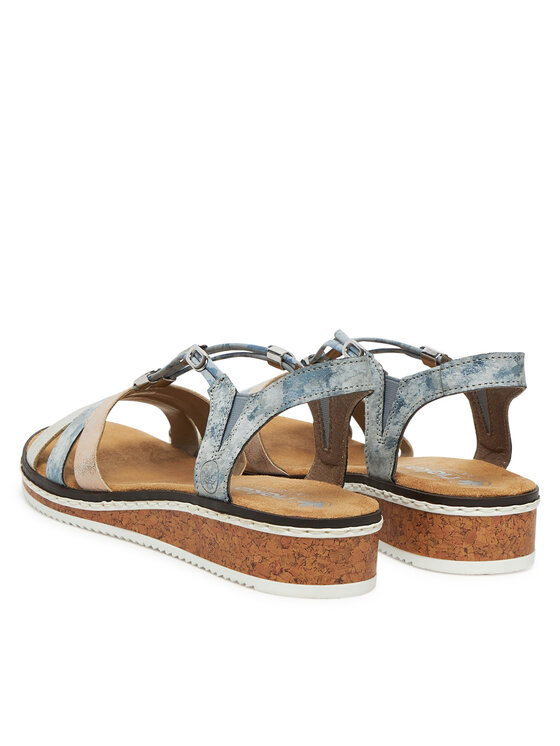Rieker Sandale Rieker V36G4-40 Albastru