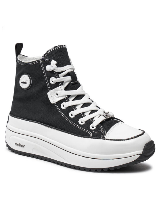 Rieker Sneakersy Rieker 90010-00 Černá