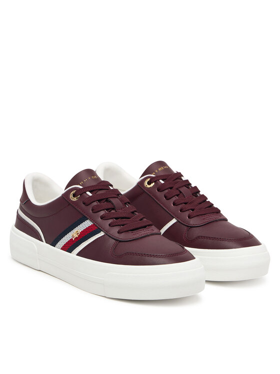Tommy Hilfiger Sneakers Tommy Hilfiger Th Platform Vulc Leather FW0FW09603 Marrone