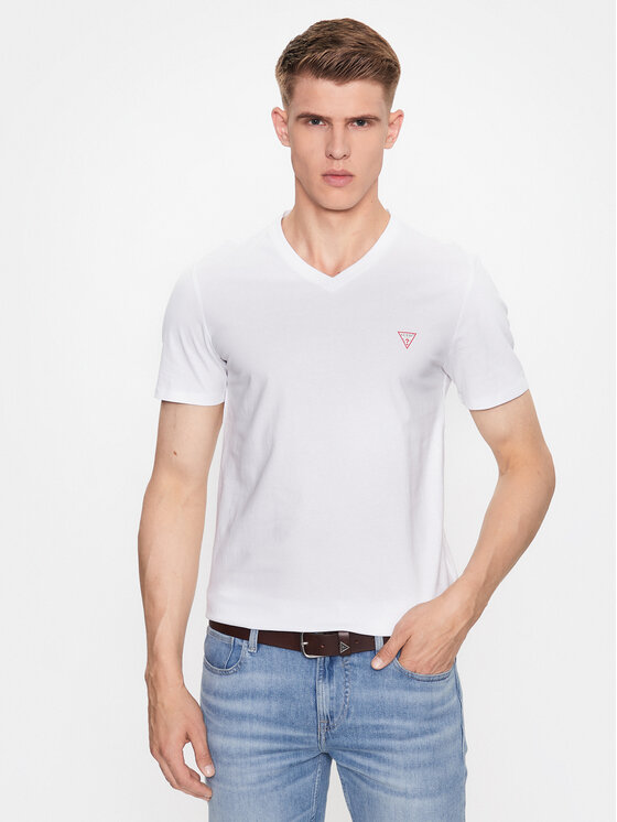 Guess Guess Marškinėliai M2YI37 I3Z14 Balta Slim Fit
