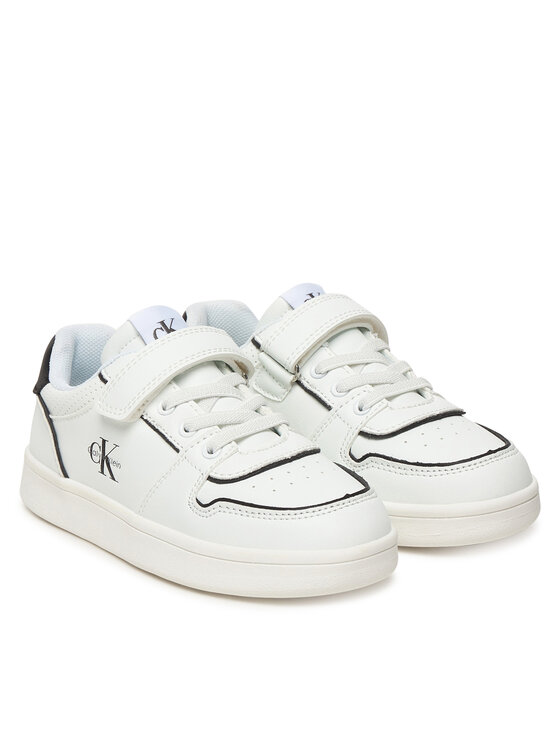 Calvin Klein Laisvalaikio batai Calvin Klein Low Cut Lace-Up/Velcro V1X9-83278-1355 S Balta