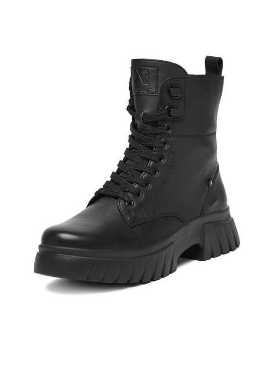 Rieker Šnurovacia obuv Rieker CEO-W1870-02 Čierna