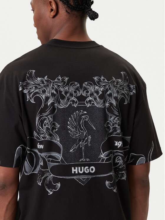 HUGO HUGO Camiseta Duarms 50542817 Negro Oversize