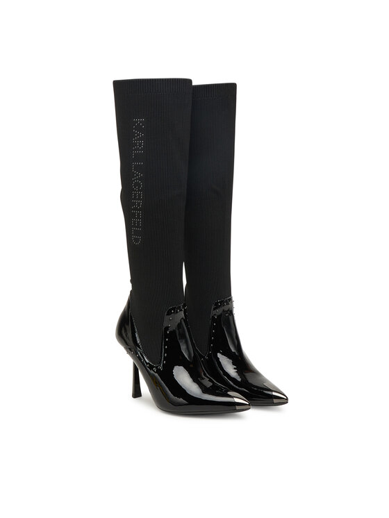 KARL LAGERFELD Kozačky KARL LAGERFELD KL31373 Černá