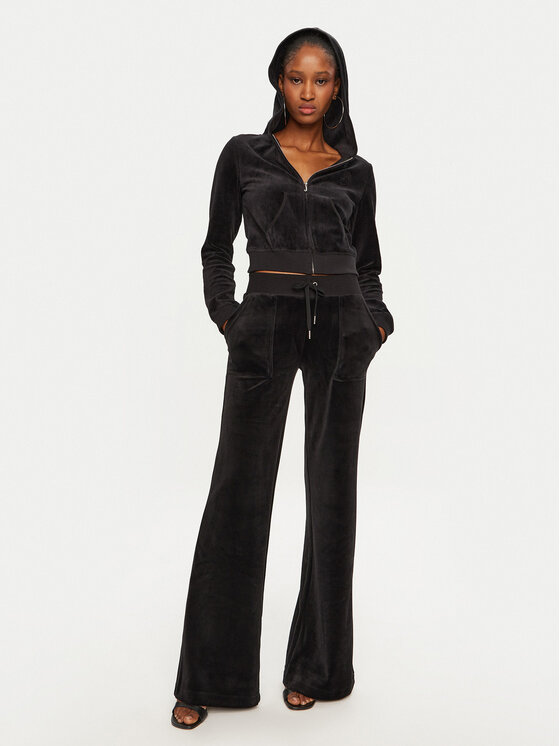 Juicy Couture Juicy Couture Pantalones de chándal Layla JCSEBJ001 Negro Flared Leg