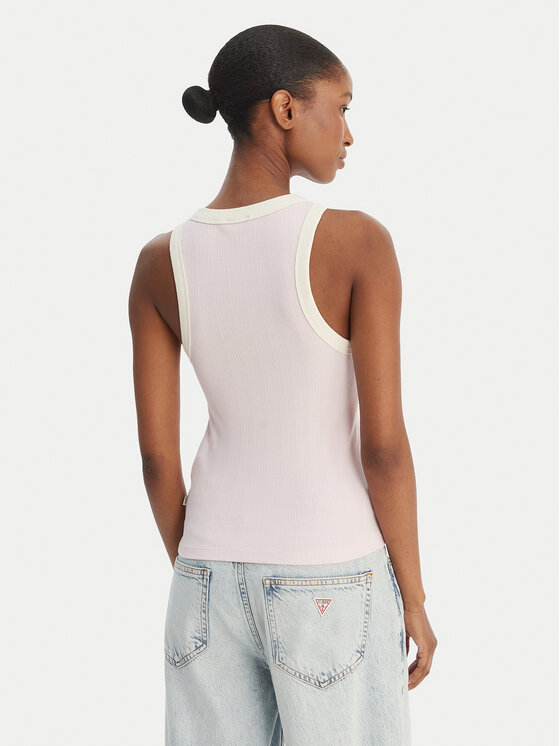 Guess Jeans Guess Jeans Top W6GPZ8 KF641 Rosa Slim Fit
