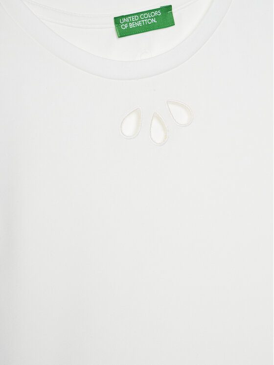 United Colors Of Benetton United Colors Of Benetton T-shirt 3P4ZC10O0 Bianco Slim Fit