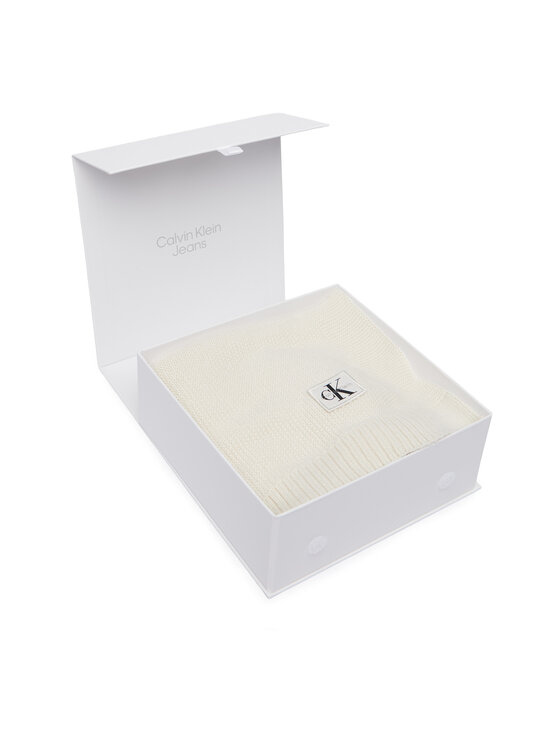 Calvin Klein Jeans Šal Calvin Klein Jeans Knit Baby Blanket Giftbox LVCKFJN08N Krem