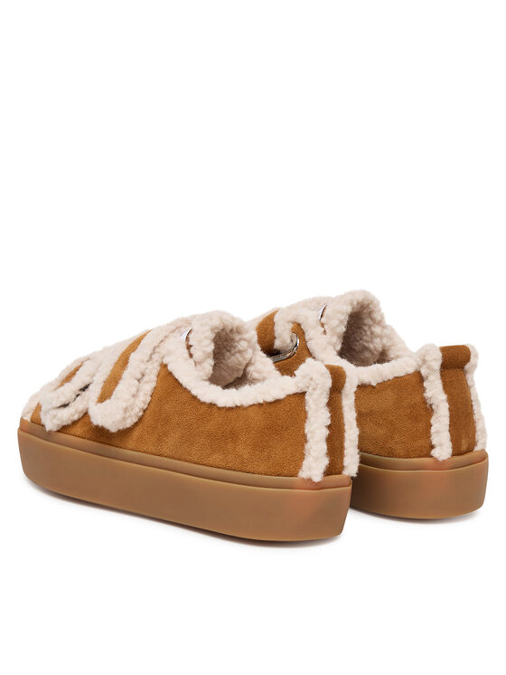 Inuikii Snīkeri Inuikii Shearling Low Velcro 1001.001.0231 Brūns