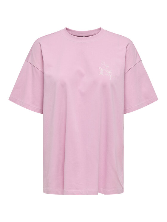 ONLY ONLY Camiseta Vivvi 15346761 Rosa Regular Fit