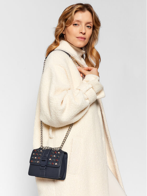 Tommy Jeans Geantă Tommy Jeans Tjw Item Studded Crossover AW0AW10675 Bleumarin