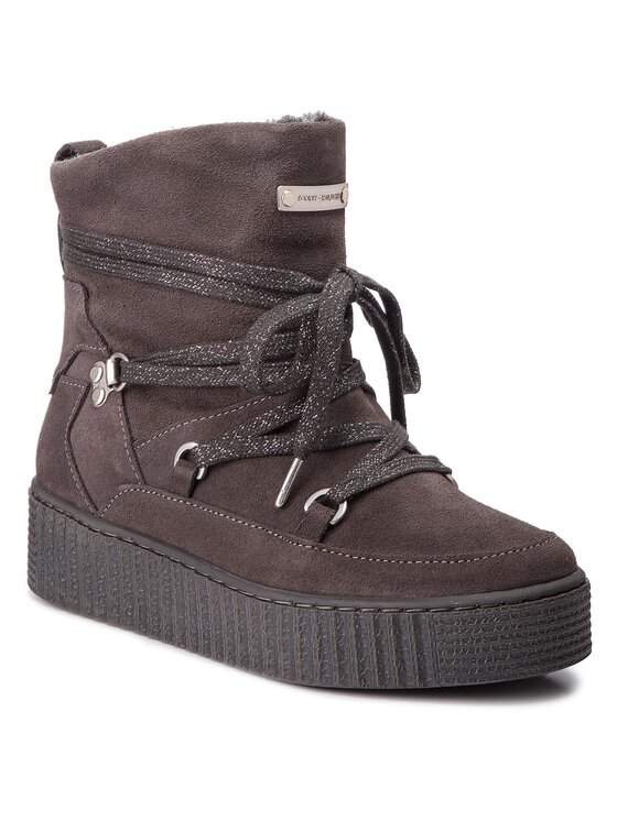 Tommy Hilfiger Polacchine Tommy Hilfiger Cozy Warmlined Suede FW0FW03437 Grigio