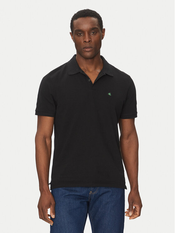 Calvin Klein Jeans Calvin Klein Jeans Polo marškinėliai LV040EM269 Juoda Regular Fit