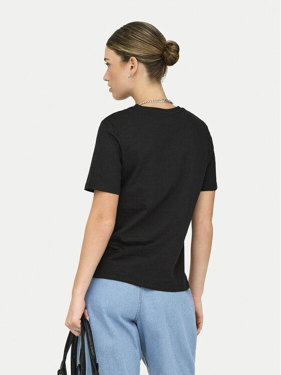 ONLY ONLY Camiseta Freja 15367970 Negro Regular Fit