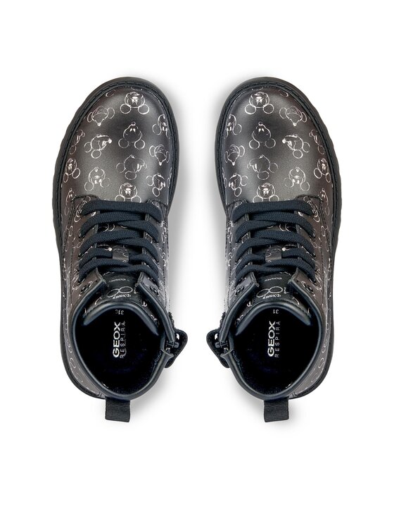 Geox Trapper stila apavi Geox Jr Casey J2620D 00004 C9999 D Melns