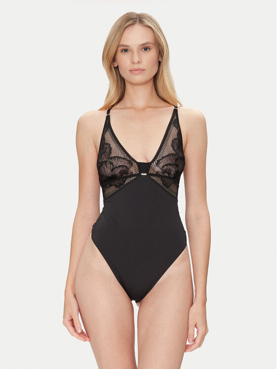 BOSS BOSS Боді Peony Lace 50545017 Чорний