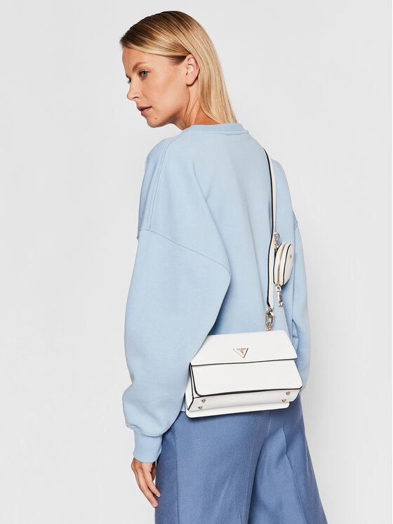 Guess Τσάντα Guess Alexie Crossbody Flap HWVG84 16190 Λευκό