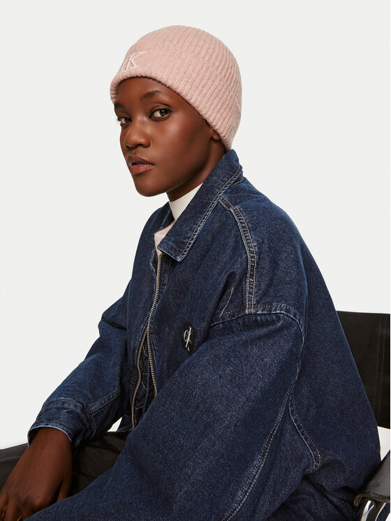 Calvin Klein Čiapka Calvin Klein Thick Embroidery K60K612321 Ružová