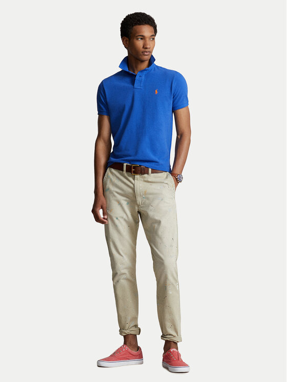 Polo Ralph Lauren Polo Ralph Lauren Поло 710782592011 Голубий Custom Slim Fit