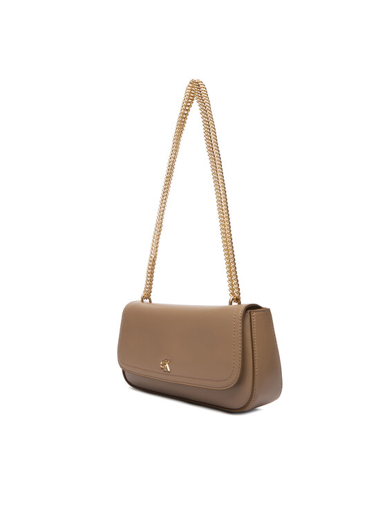 Calvin Klein Geantă Calvin Klein Ck Convertible Chain Small Bag LV04F3172G Bej