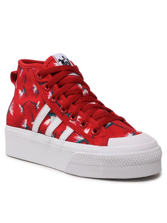 adidas Laisvalaikio batai adidas Nizza Platform Mid Tm W GY9561 Raudona