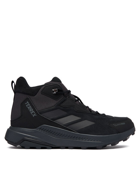 adidas Trekkingi adidas Terrex Anylander Leather Mid Climaproof Hiking Shoes KH8875 Czarny