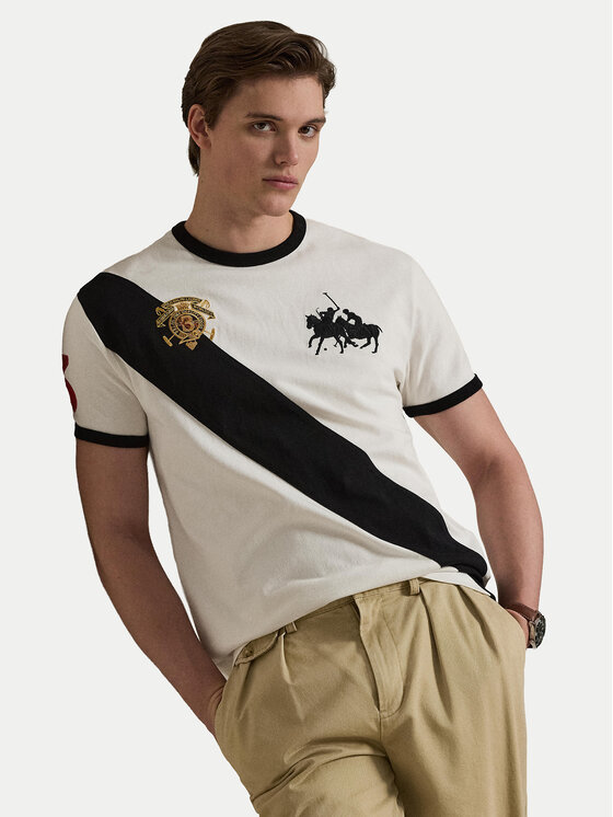 Polo Ralph Lauren Polo Ralph Lauren Camiseta 710B14215001 Écru Classic Fit