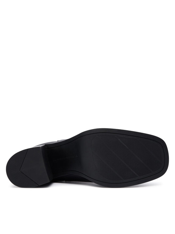 Tommy Hilfiger Botine Tommy Hilfiger Square Toe Chelsea High Block Hl FW0FW08844 Negru