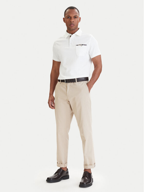 Barbour Barbour Polo Premium CorpatchMML1496WH11 Blanco Tailored Fit