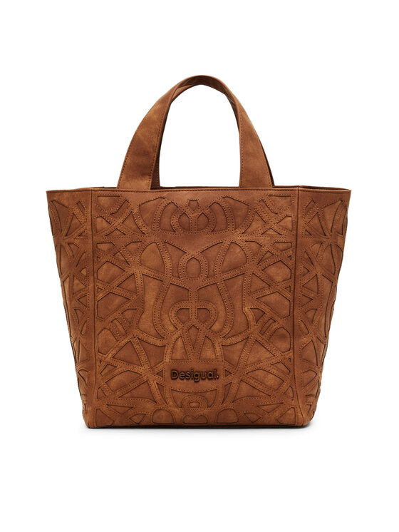 Desigual Ročna torba Desigual Oasis Valdivia 24WAXP96 Rjava