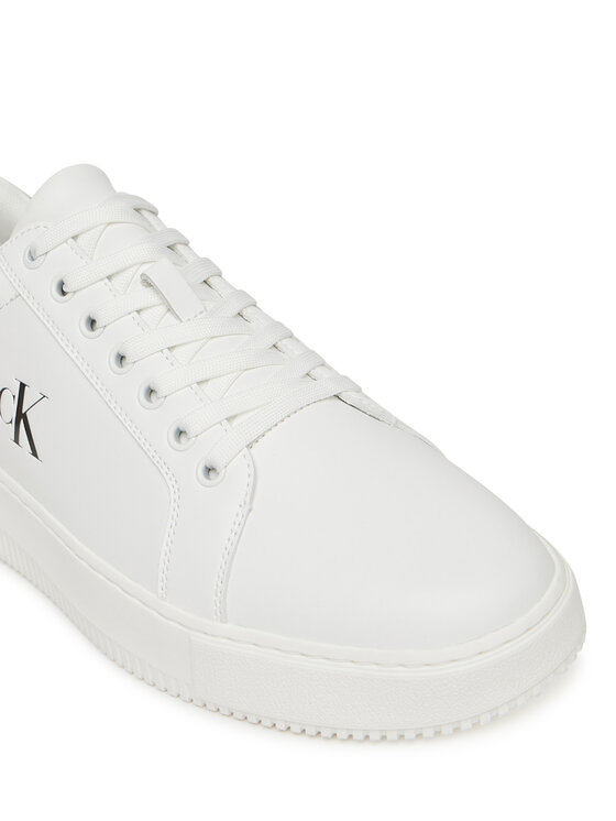 Calvin Klein Jeans Sneakersy Calvin Klein Jeans Chunky Cupsole Ru Patch Lth YM0YM01296 Biela