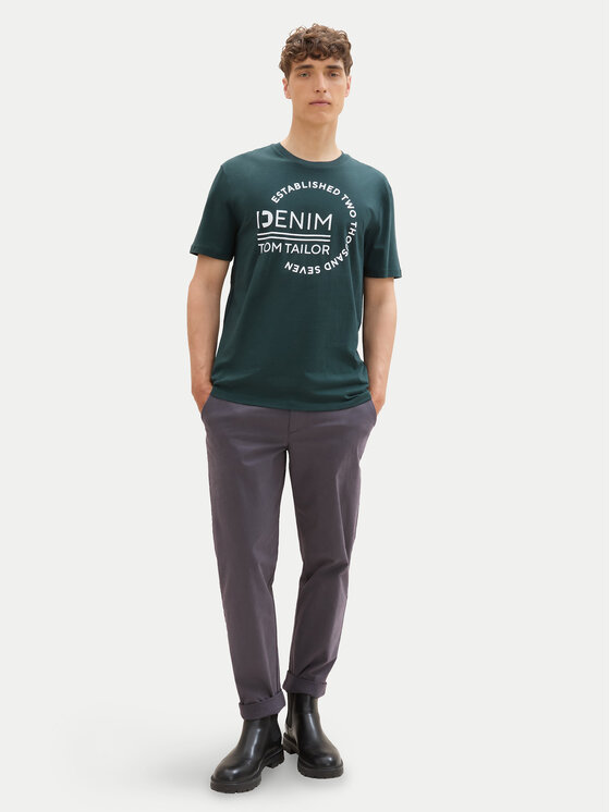Tom Tailor Denim Tom Tailor Denim Majica 1043491 Zelena Regular Fit