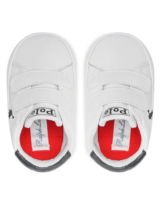 Polo Ralph Lauren Снікерcи Polo Ralph Lauren Heritage Court Ii Ez Layette RL100731 Білий