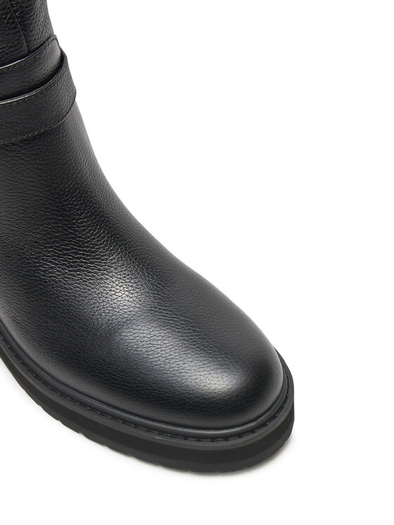 TWINSET Kozačky ve vojenském stylu TWINSET 242TGT172 Černá