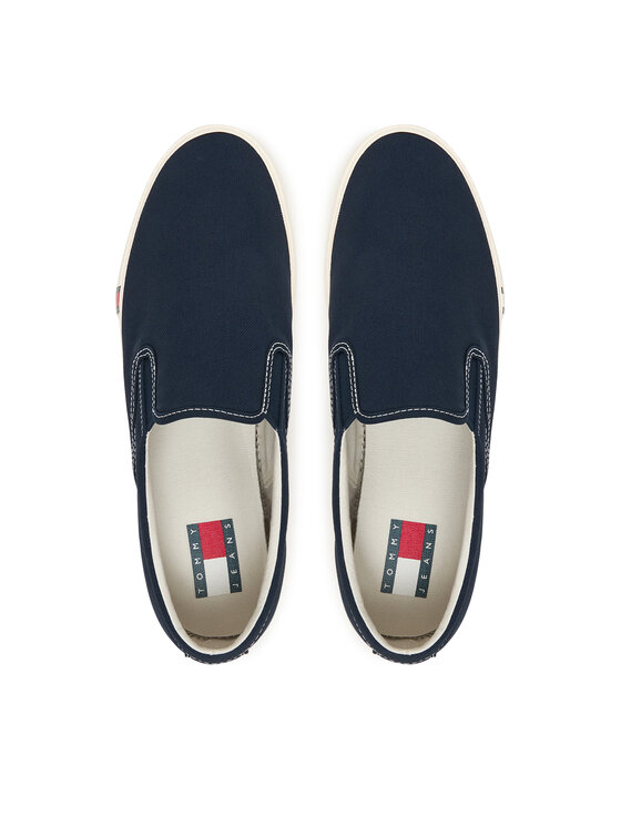 Tommy Jeans Teniși Tommy Jeans Archive Vulc. Y2K Slip On EM0EM01675 Bleumarin
