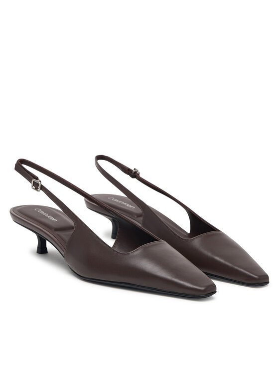 Calvin Klein Lodičky Calvin Klein Kitten Heel Pump Sling Hdw HW0HW03168 Černá