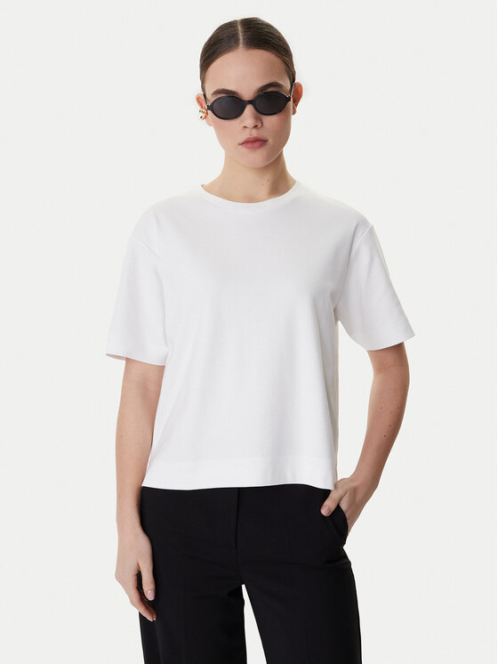 Weekend Max Mara Weekend Max Mara Camiseta Multid 2615941031 Blanco Relaxed Fit