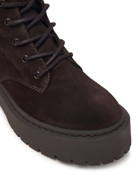 Steve Madden Botines planos Steve Madden Vroom 11001204 Marrón oscuro