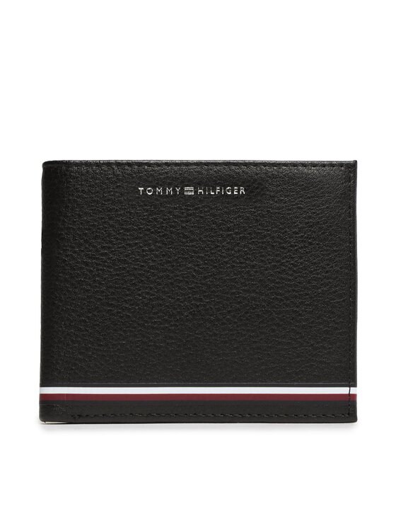 Tommy Hilfiger Портфейл Tommy Hilfiger Th Central Extra Cc And Coin AM0AM11260 Черен