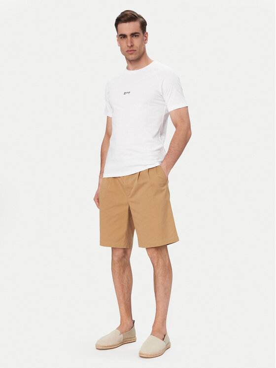 BOSS BOSS Camiseta 50517970 Blanco Slim Fit