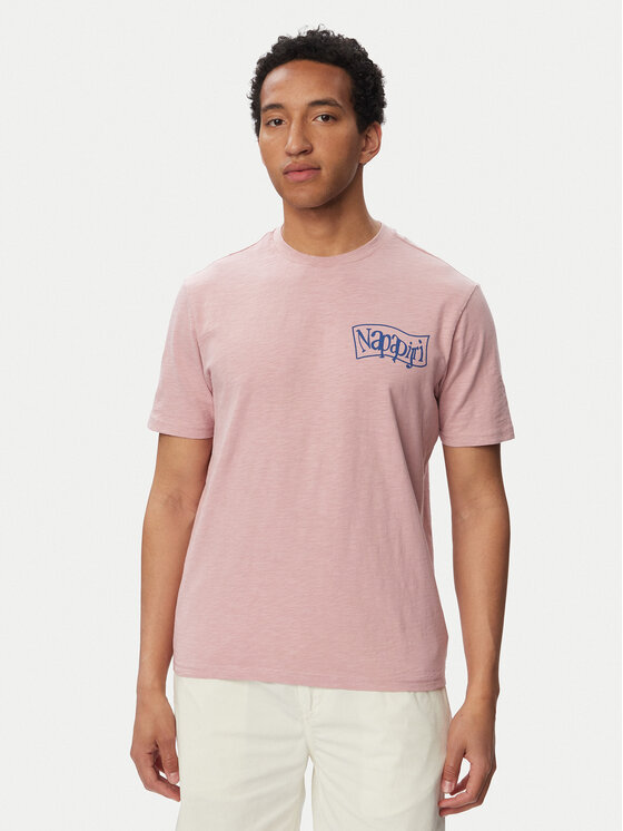 Napapijri Napapijri Camiseta S-Elior NP0A4HZY Rosa claro Relaxed Fit