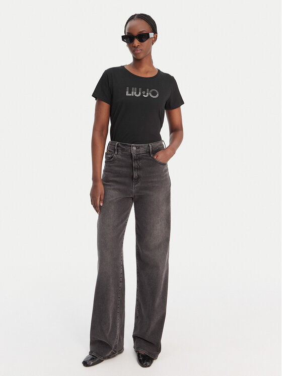 Liu Jo Sport Liu Jo Sport Camiseta TA6056 JS923 Negro Regular Fit