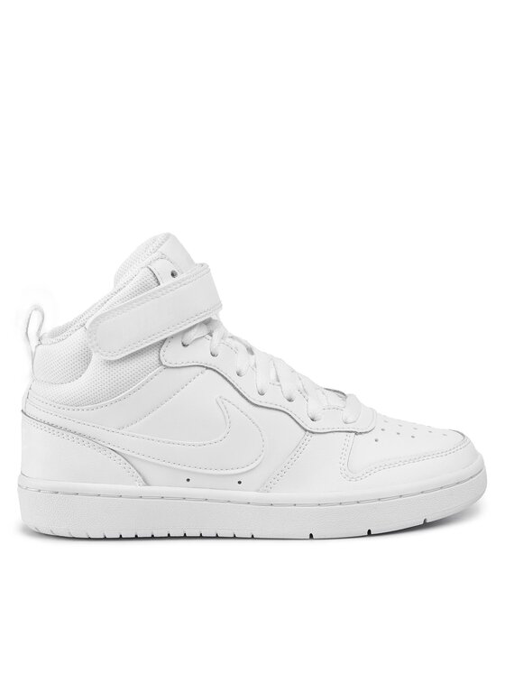 Nike Сникърси Nike Court Borough Mid 2 (Gs) CD7782 100 Бял