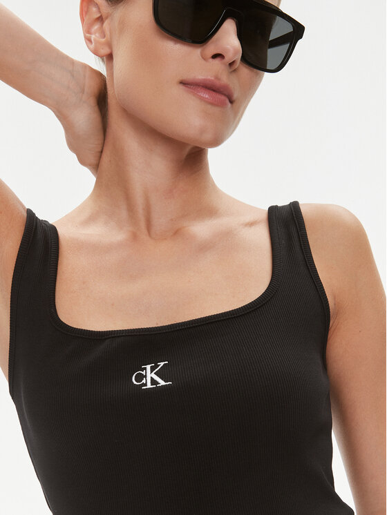 Calvin Klein Jeans Calvin Klein Jeans Top J20J223192 Črna Relaxed Fit