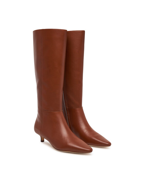 LAUREN RALPH LAUREN Kozaki LAUREN RALPH LAUREN Frncsa Tl Hl Bo Tal 802P15725002 Brązowy