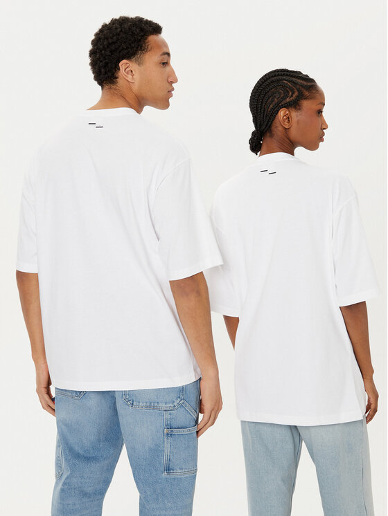 Filling Pieces Filling Pieces Póló Unisex 7441378 Fehér Boxy Fit