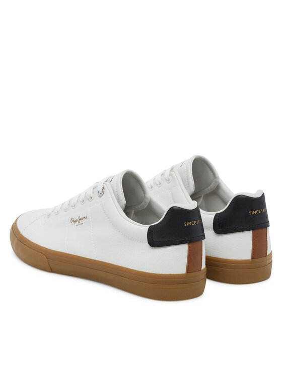 Pepe Jeans Tenisky Pepe Jeans Kenton Base PMS300003 Écru