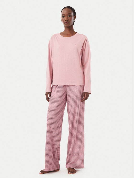 Tommy Hilfiger Tommy Hilfiger Pijama UW0UW06600 Rosa Regular Fit